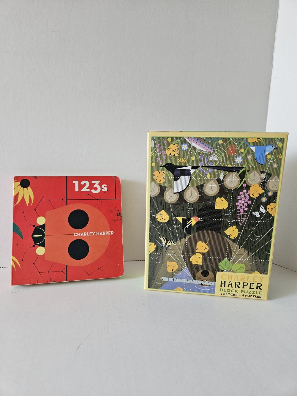 Charley Harper Block Puzzle And Book